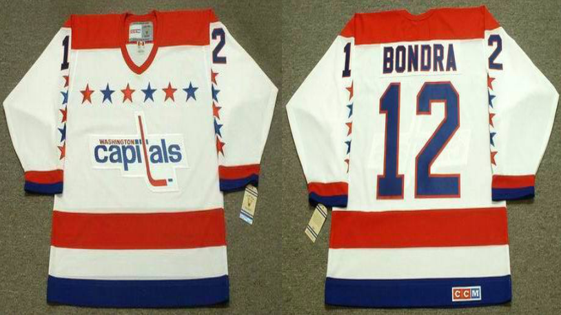 2019 Men Washington Capitals #12 Bondra white CCM NHL jerseys->washington capitals->NHL Jersey